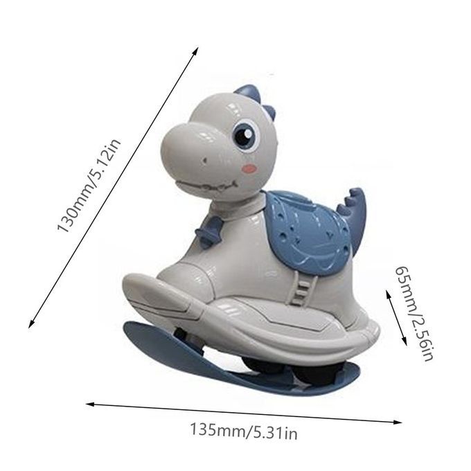 Kids Toy Ar Push-slide Horse Kindergarten Gift Ro King Inertial Pull Ba K Ar-grey-13.5*6.5*13 M