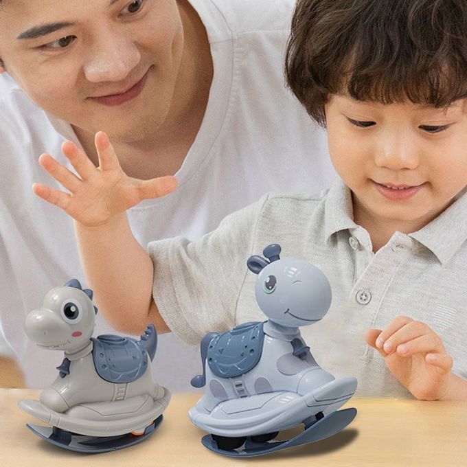 Kids Toy Ar Push-slide Horse Kindergarten Gift Ro King Inertial Pull Ba K Ar-grey-13.5*6.5*13 M