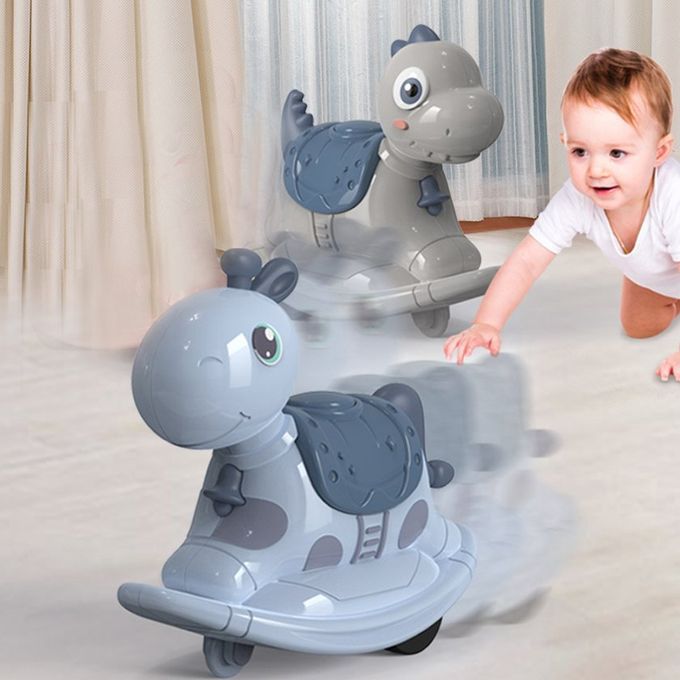 Kids Toy Ar Push-slide Horse Kindergarten Gift Ro King Inertial Pull Ba K Ar-grey-13.5*6.5*13 M