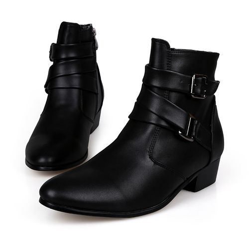 38-48 Men Martin Boots Ankle Chelsea Boots Fashion Black