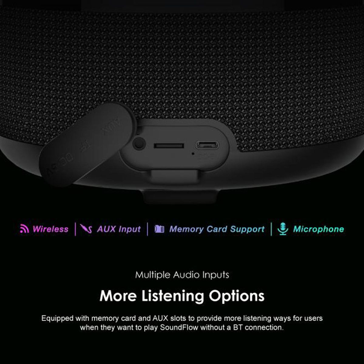 Oraimo OBS-72D SoundFlow BT5.0 Triple Thumping Bass HIFI Sound Quality And Pairing Wireless Soundbar