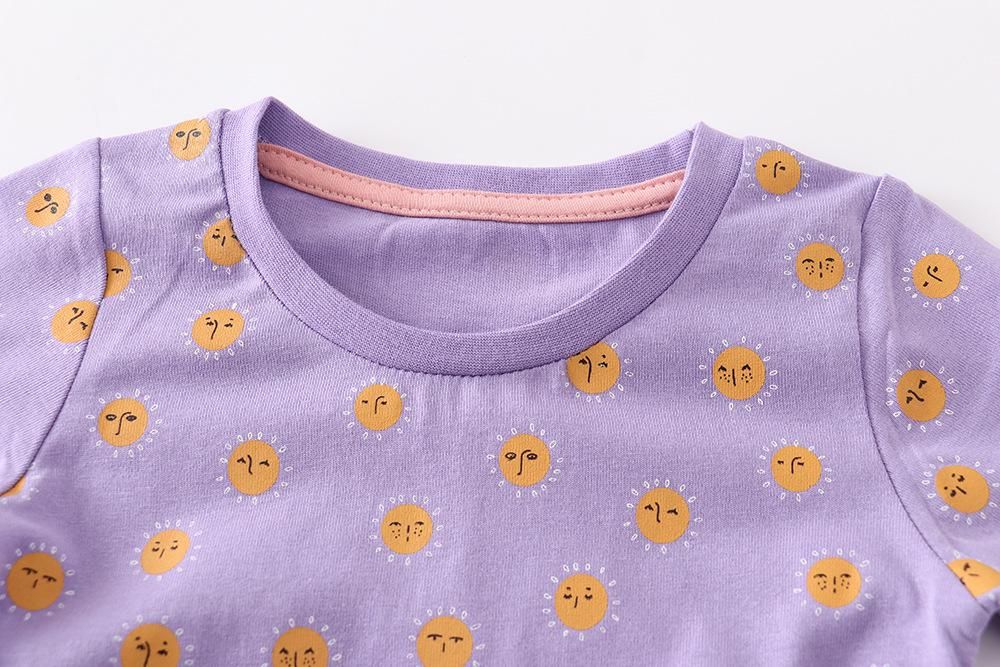 Children's Clothing Wholesale Hot Summer New Short-Sleeved Girls' T-Shirt Infants Baby Bas