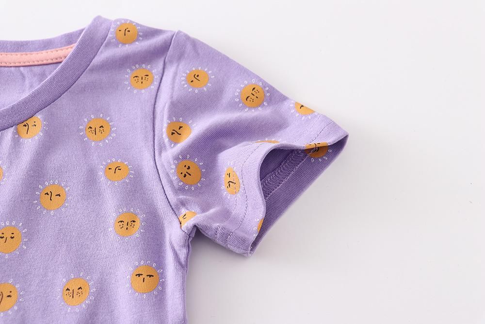 Children's Clothing Wholesale Hot Summer New Short-Sleeved Girls' T-Shirt Infants Baby Bas