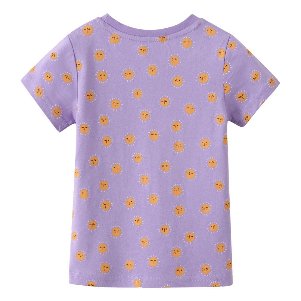 Children's Clothing Wholesale Hot Summer New Short-Sleeved Girls' T-Shirt Infants Baby Bas