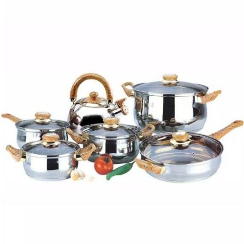 Cooking Pot - Fry Pan And Kettle - Set Of 6