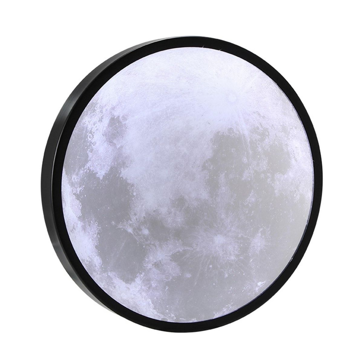USB Powered Makeup Mirror Moon Lamp 3 Lighting Colors & 4 Brightness Standing or Wall-mounted with Wooden Frame Table Desk Ornament Light