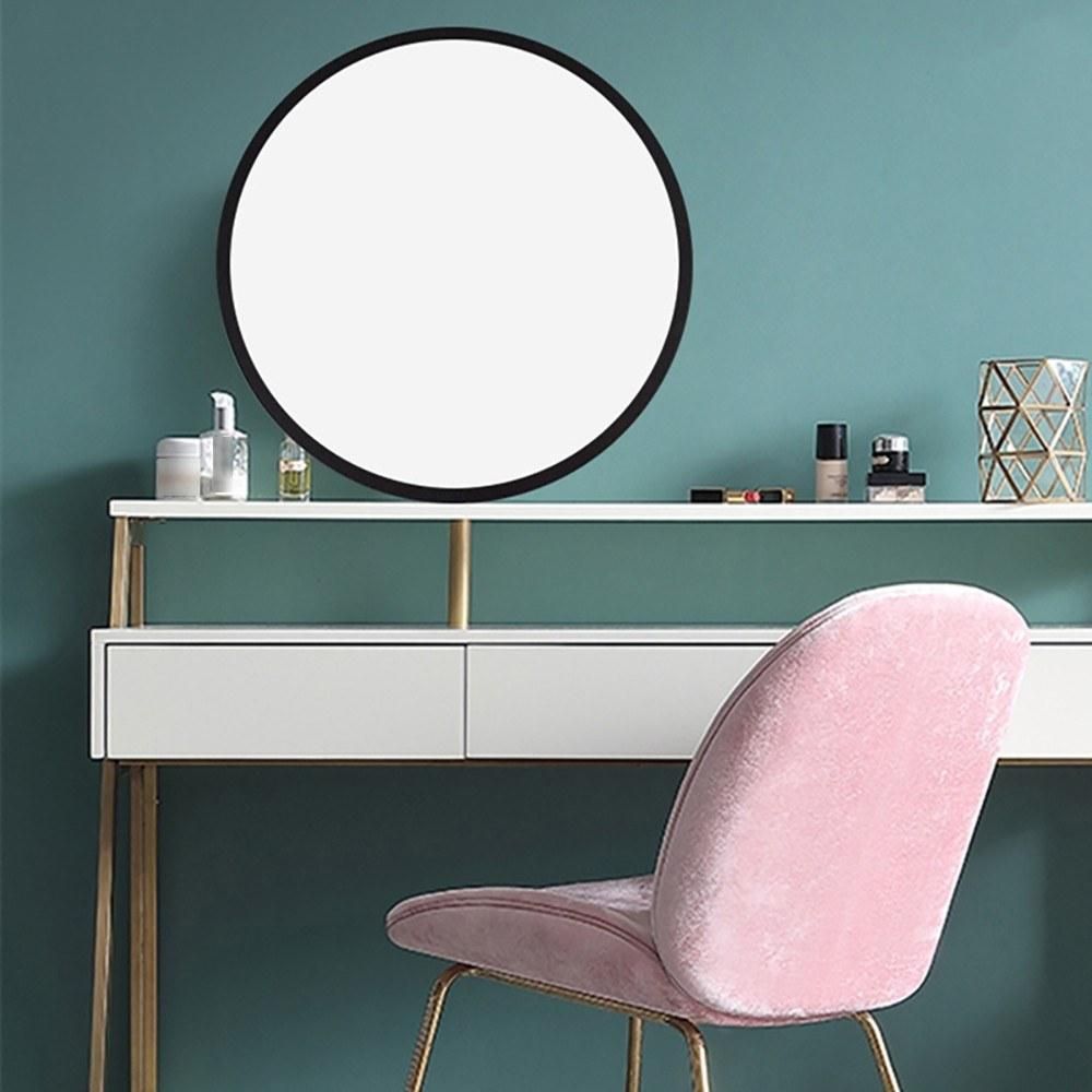 USB Powered Makeup Mirror Moon Lamp 3 Lighting Colors & 4 Brightness Standing or Wall-mounted with Wooden Frame Table Desk Ornament Light