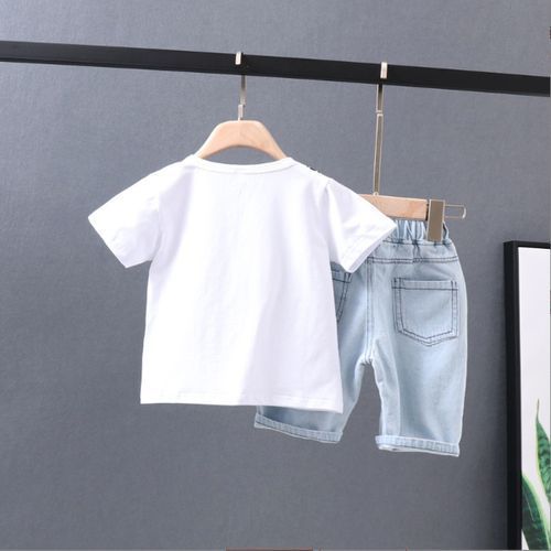 Children's Short-sleeved Suit Summer Clothing Short-sleeved T-shirt