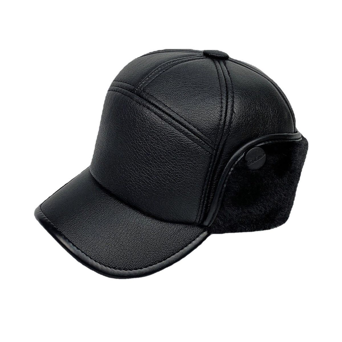 Father Winter Hat Firm Stitching Father Winter Hat Black