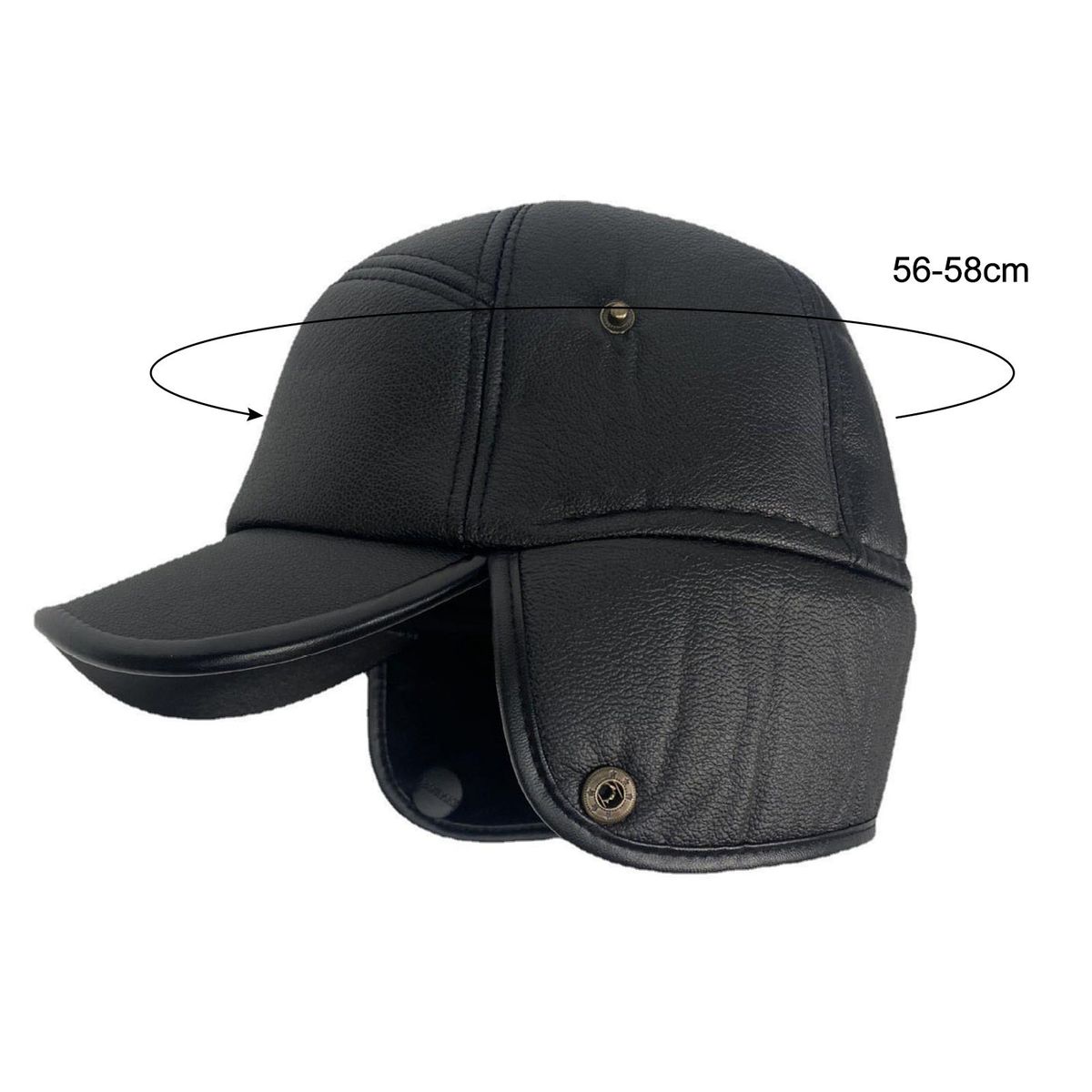 Father Winter Hat Firm Stitching Father Winter Hat Black