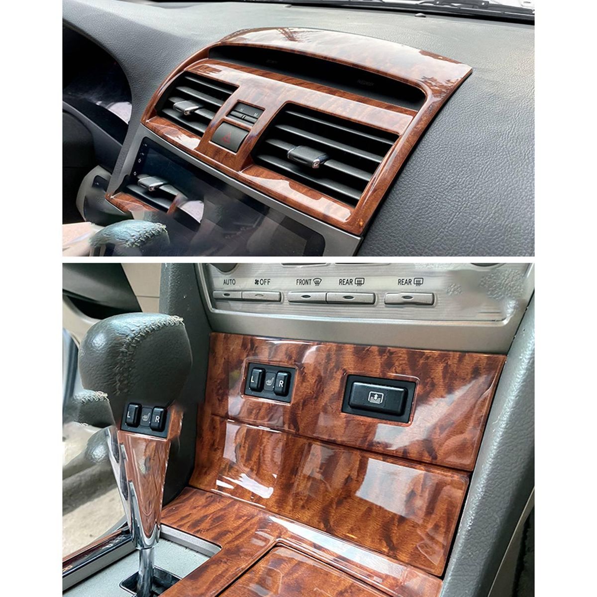 for TOYOTA Camry 1PC Wood ABS Car Air Conditioning Vent