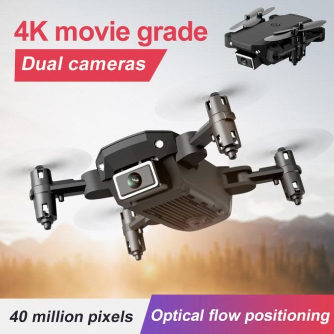 Foldable Mini High Clarity 4K Dual-Camera Shooting-Black