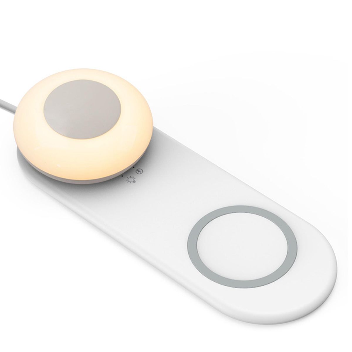 Wireless Charging LED Night Light LED Desk Lamp Touch Control Night Light with Wireless Charger Separate Magnetic LED Bedside Lamp for Mobole Phone
