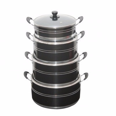 4 Piece Luxury Non Stick Pot Set - Extra Large