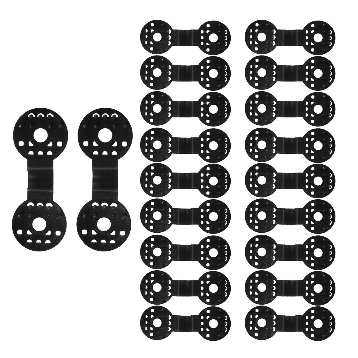 20Pcs Shade  Cloth Plastic Clips  Plastic Sunshade Clips Shade Netting Black Clips for Greenhouse Outdoor Garden  Agricultural Sunshade Fabric