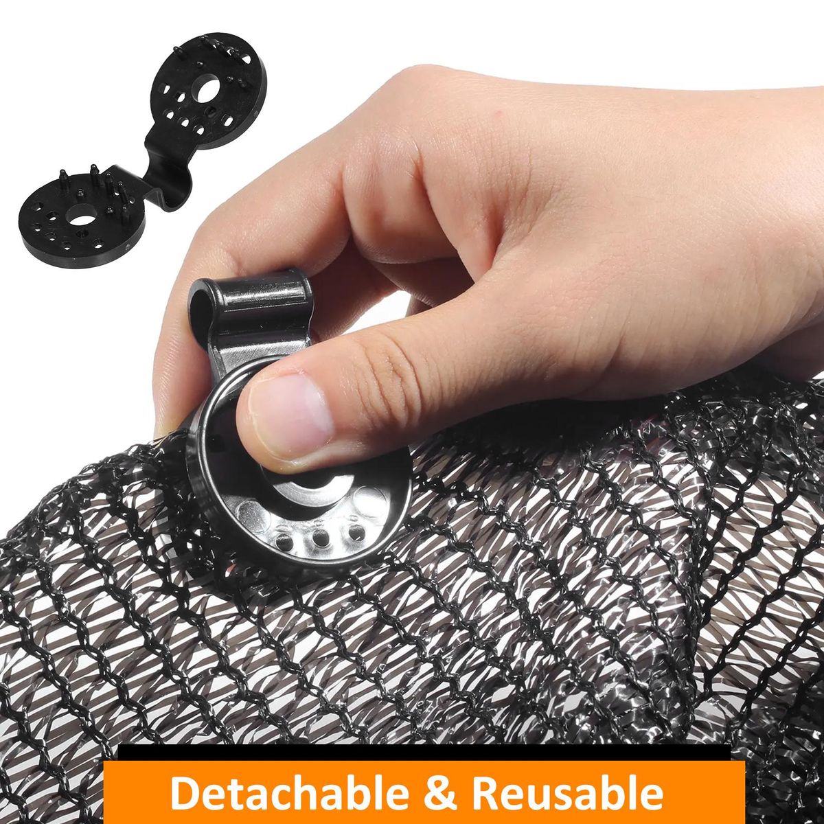 20Pcs Shade  Cloth Plastic Clips  Plastic Sunshade Clips Shade Netting Black Clips for Greenhouse Outdoor Garden  Agricultural Sunshade Fabric