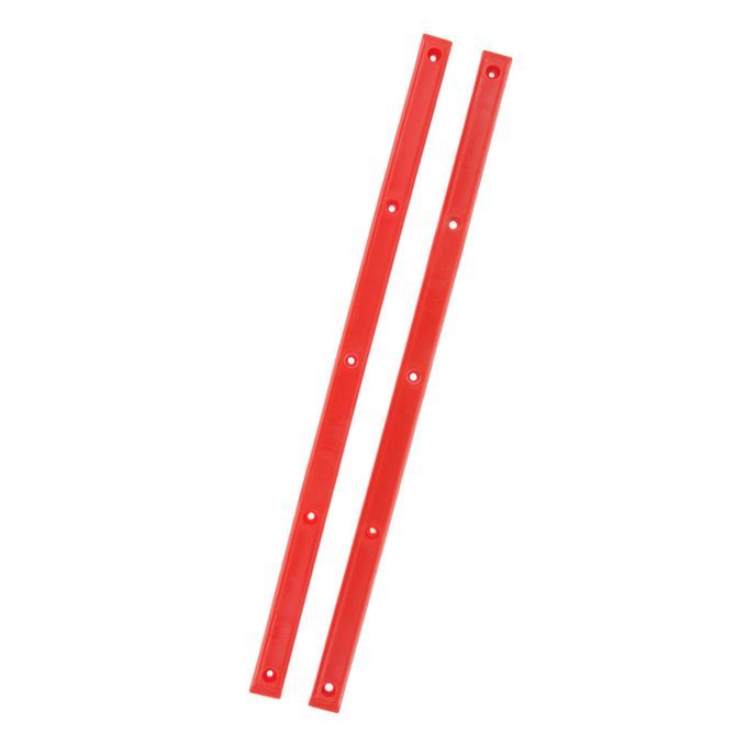 2pcs Longboard Skateboard Rails With Mounting Screws Outdoor Red