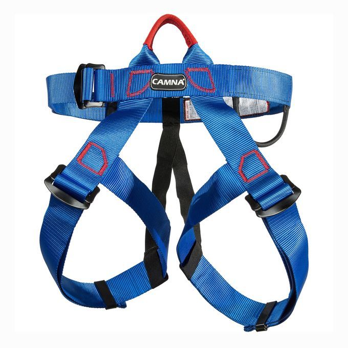 Professional Climbing Harness Half Body Anti-fall Gear Fall Blue