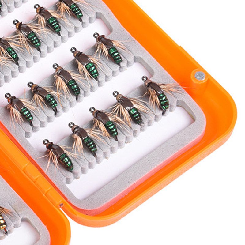 40Pcs/Box Sturdy Artificial Bait Simple-Mix Color