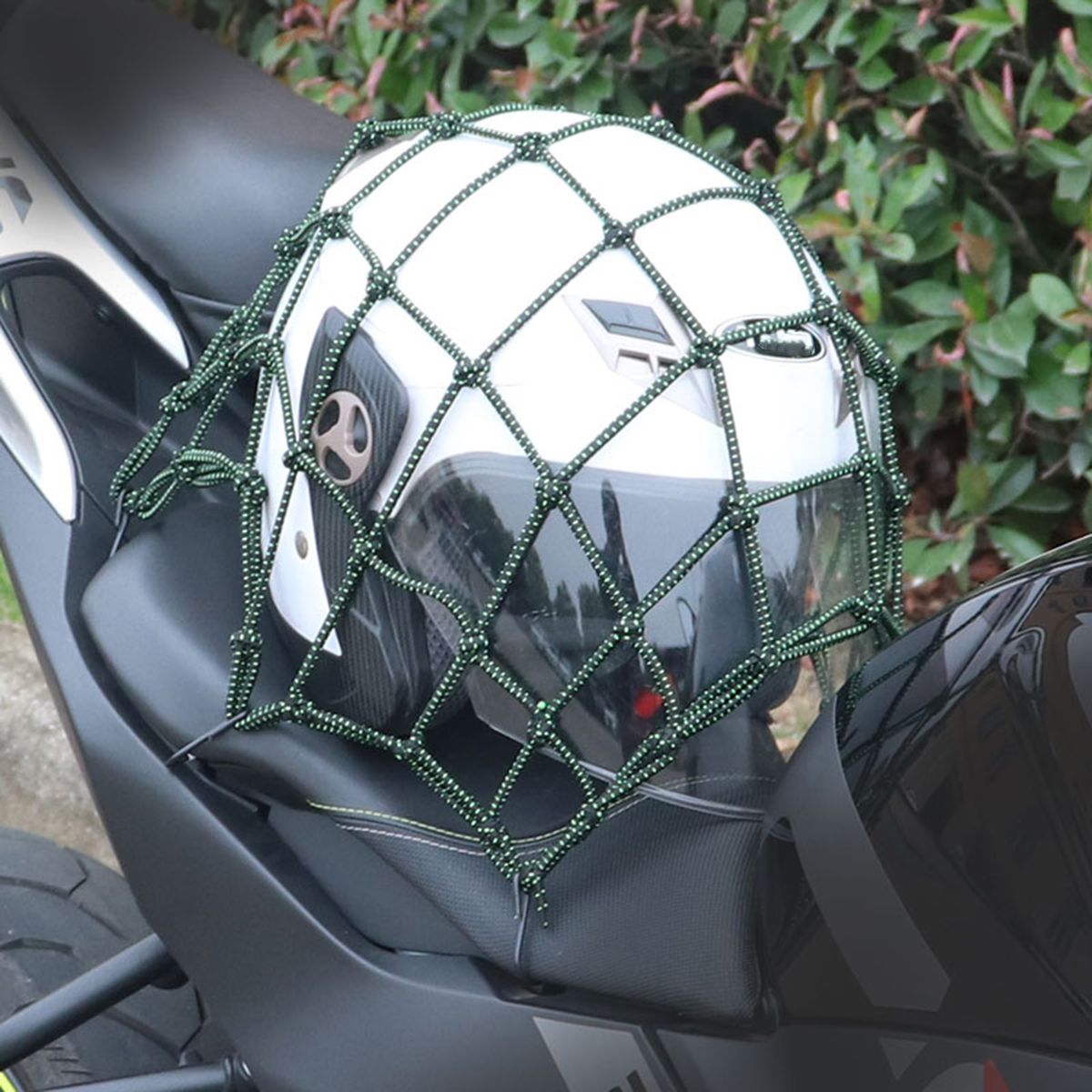 15.7''X 15.7''Motorcycle Cargo Net With 6 Hooks 49 Grids
