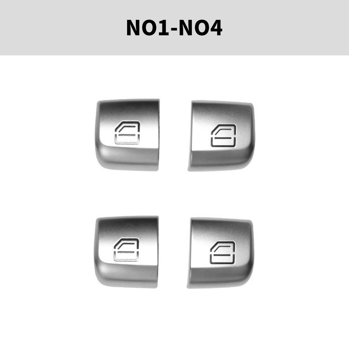 Window Switch Button Covers Replacement For Mercedes Benz C GLC Class W205 W213 2015-2023,W253 GLC Class 2016-2022, Window Control Power Push Button Cover