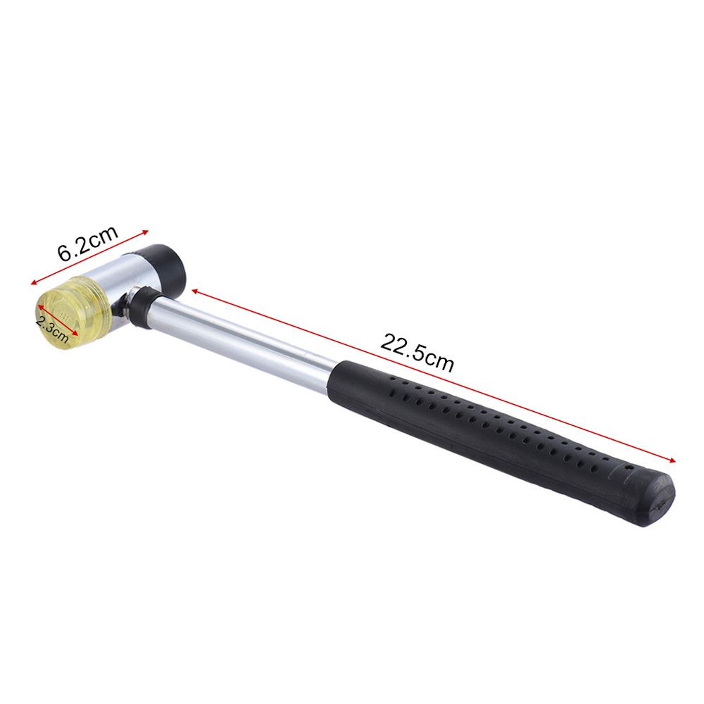 Double Headed Rubber Hammer Mallet Detachable Replaceable