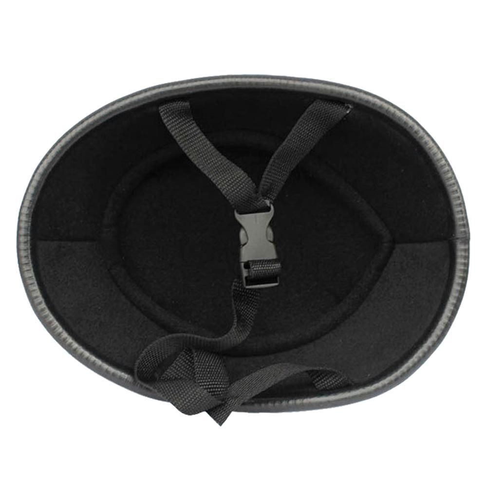 Retro Style Motorcycle Half Helmet ABS+Cotton Plastic Cap- Bright Black for Motorcyclist Biker Ridder(One Size)Universal Washable