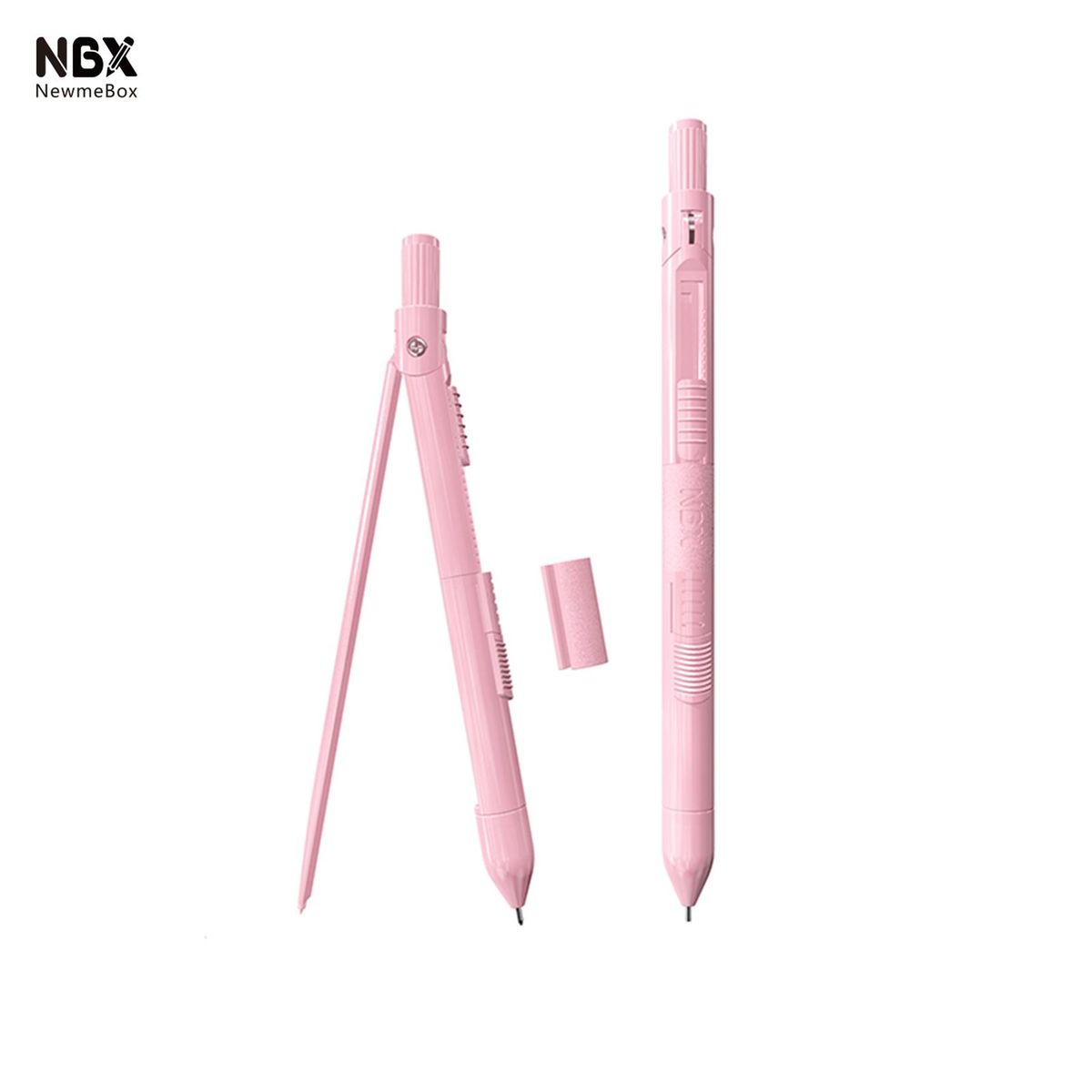 NBX Professional Compass with Mechanical Pencil Math Geometry Drawing Tools with 10pcs 0.7mm Leads Stationery Supplies for Students Teachers Designers Workers