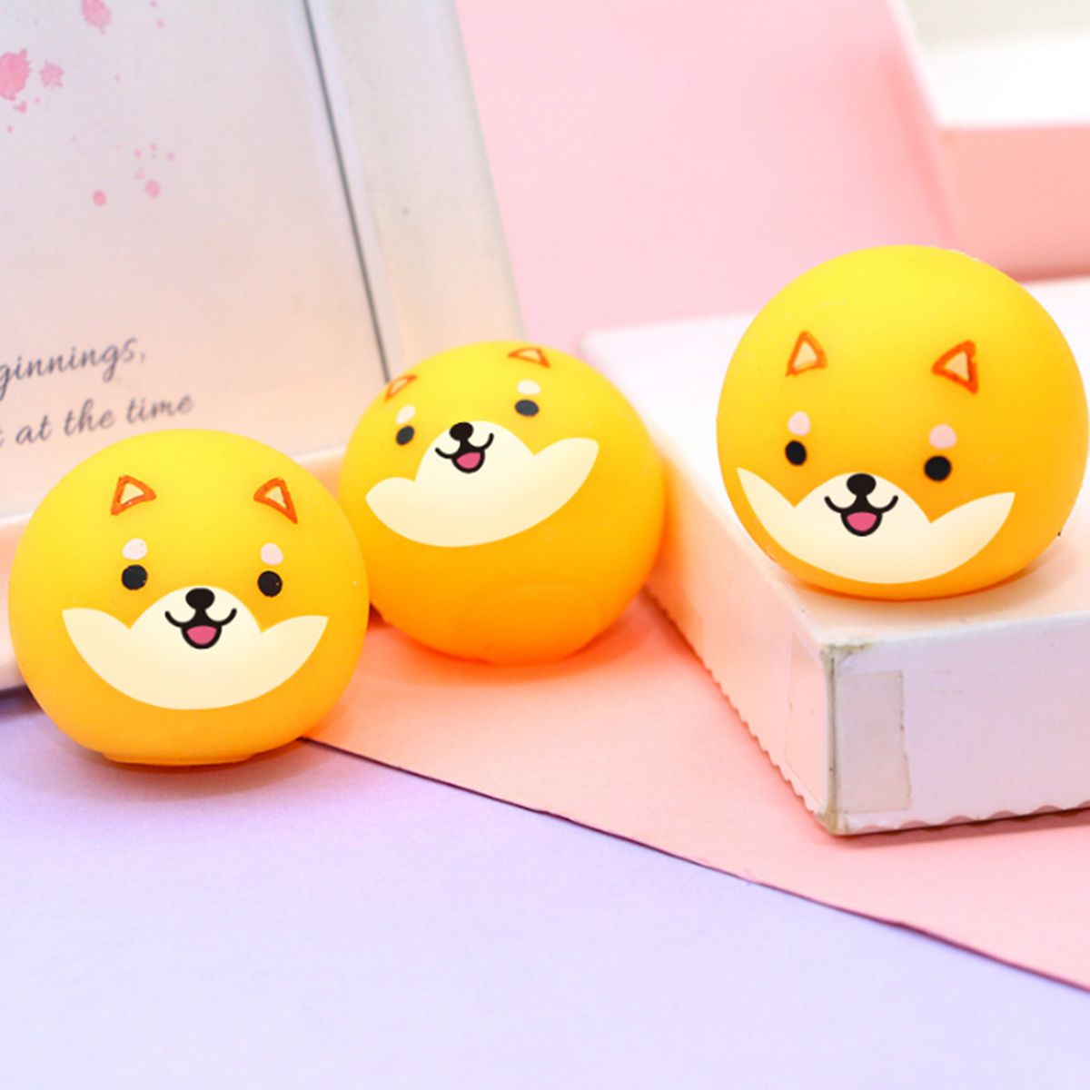 4Pcs Sticky Ceiling Balls Squeeze Soft Elastic Round Balls
