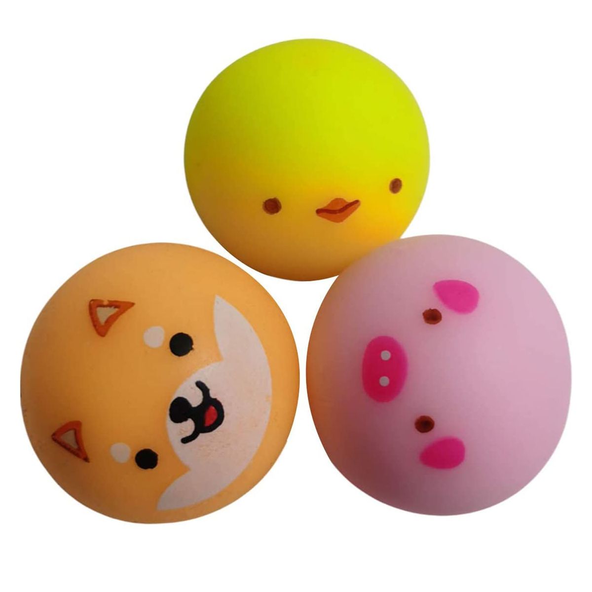 4Pcs Sticky Ceiling Balls Squeeze Soft Elastic Round Balls