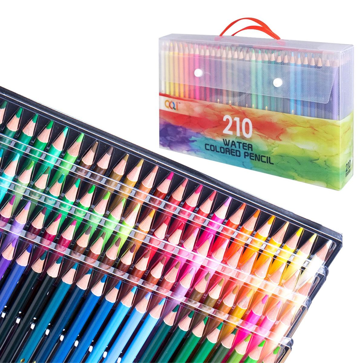 120/150/180/210 Professional Artist Watercolor Pencils Set Water-Soluble Colored Pencils for School Students Adults Color Pencils Art Supplies for Drawing Sketching Coloring Books