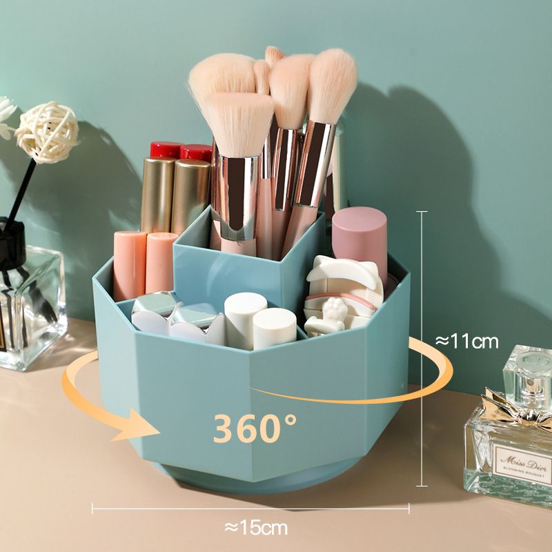 360 Rotating Makeup Brush Storage Tube Dust-proof Eye Shadow