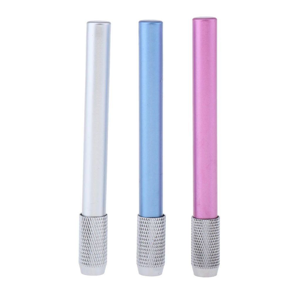 Single Head Pencil Holder Pencil Extender Sketch Silver+blue+rosy