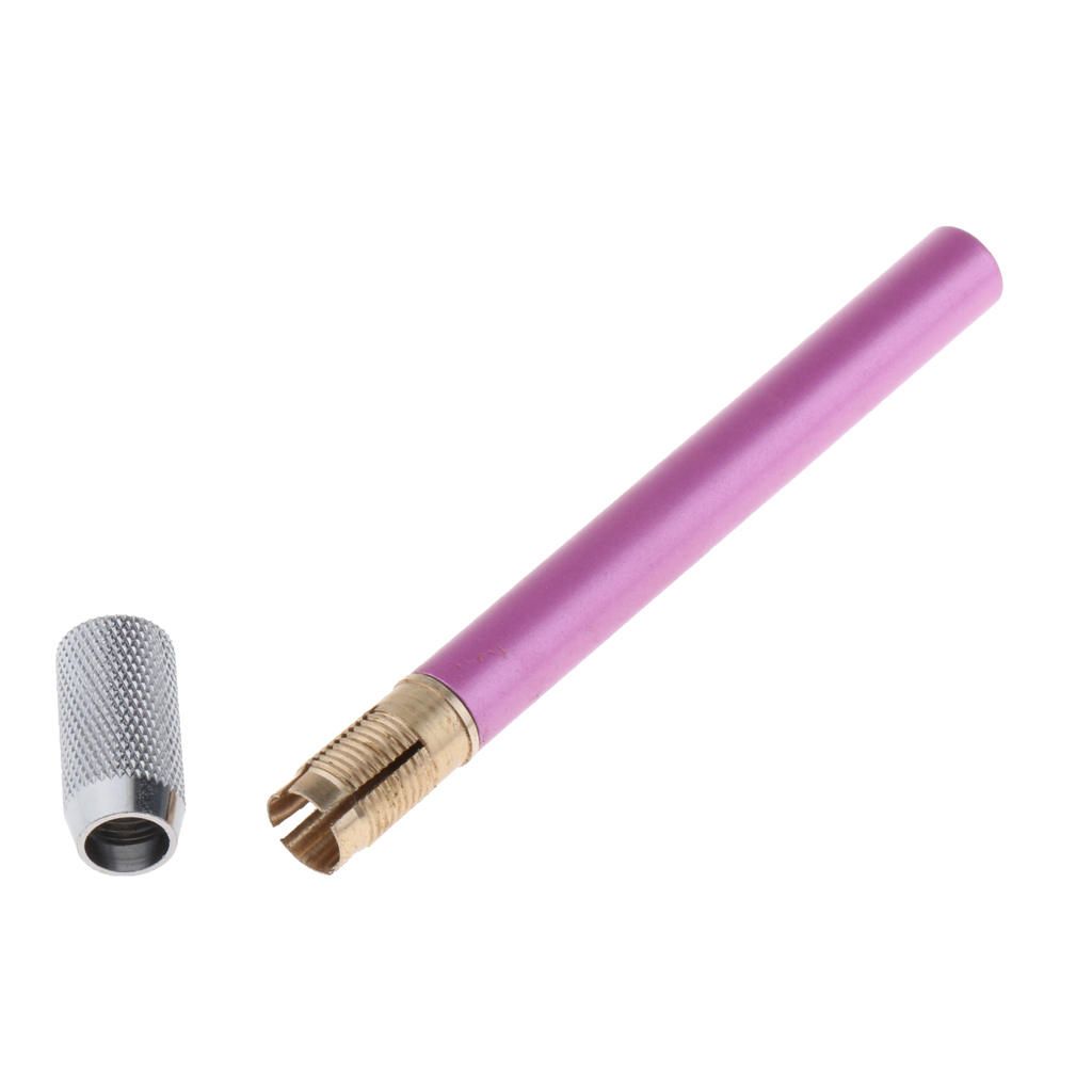 Single Head Pencil Holder Pencil Extender Sketch Silver+blue+rosy