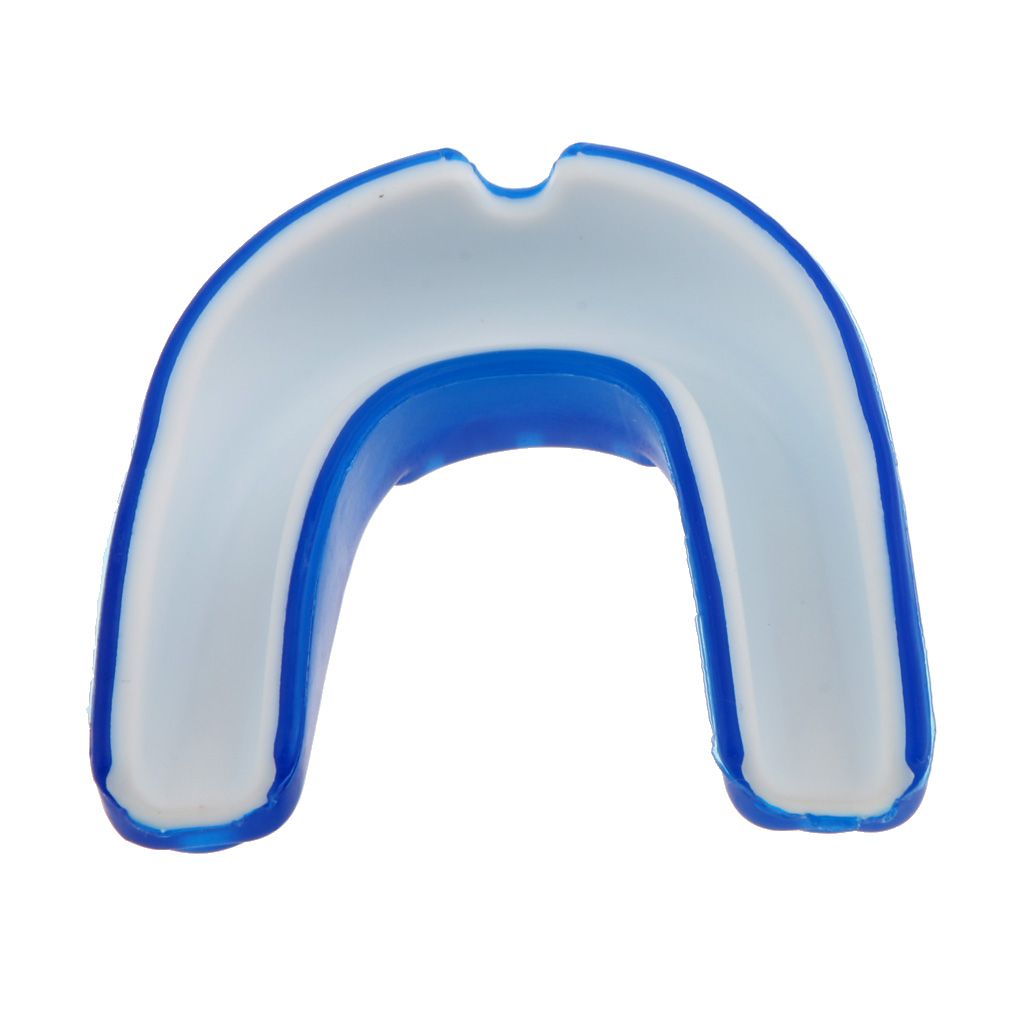 Boxing MMA Basketball Mouth Guard Gum Shield Teeth Protector + Blue