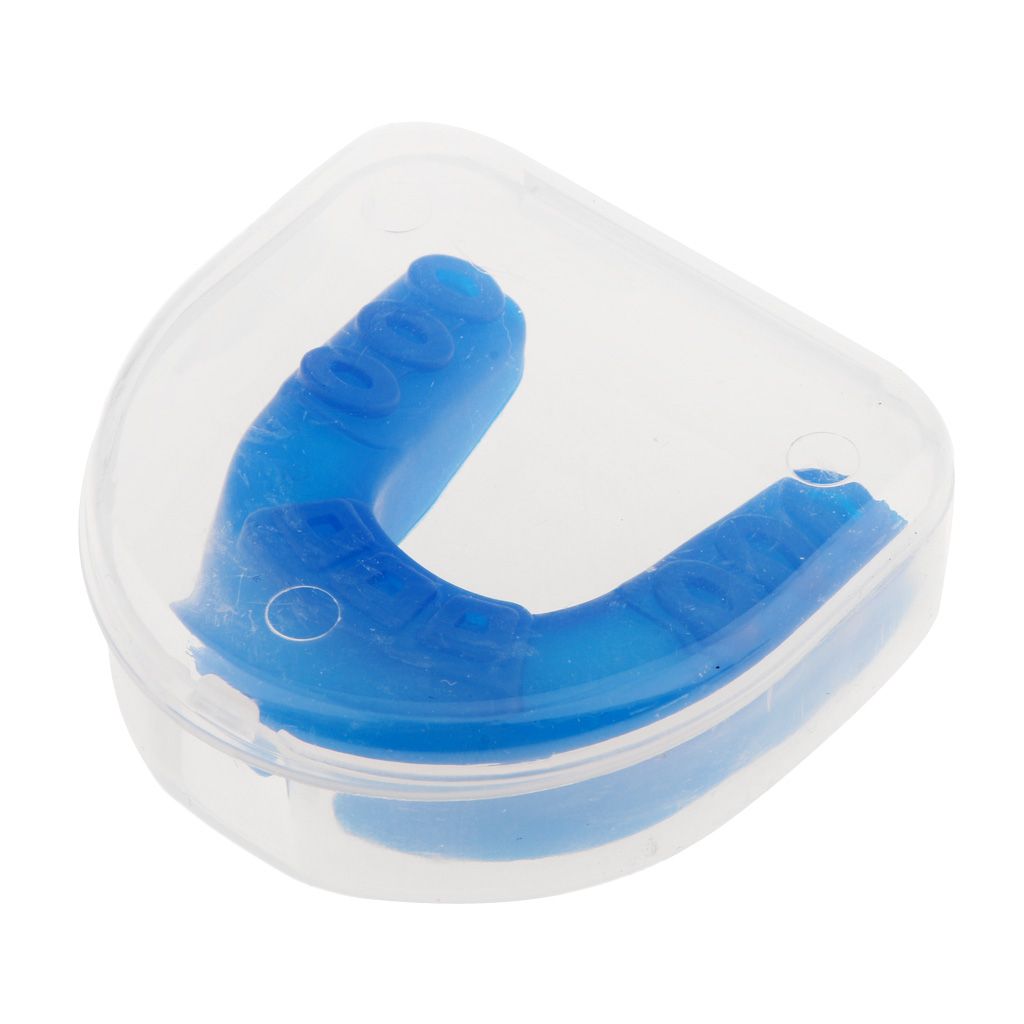 Boxing MMA Basketball Mouth Guard Gum Shield Teeth Protector + Blue