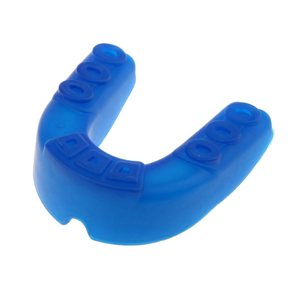 Boxing MMA Basketball Mouth Guard Gum Shield Teeth Protector + Blue
