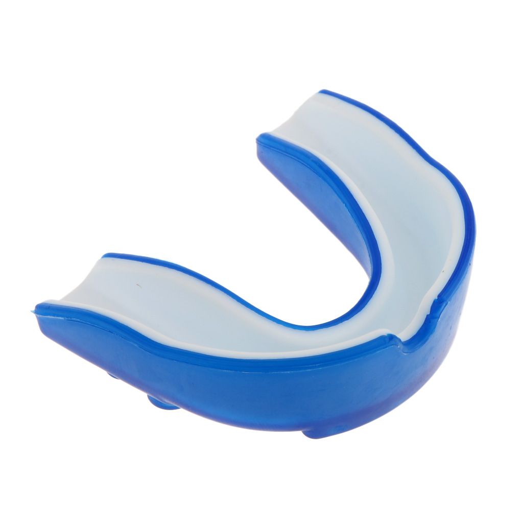 Boxing MMA Basketball Mouth Guard Gum Shield Teeth Protector + Blue