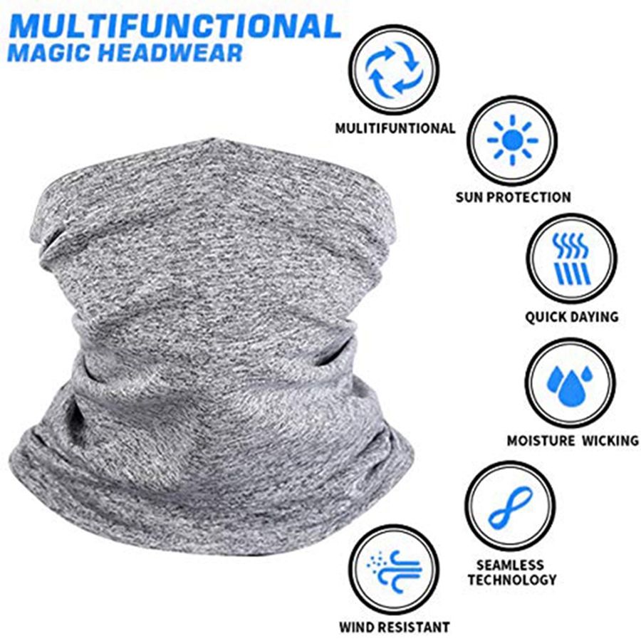 Neck Gaiter Bandana 24Pcs Reduce Pollution Half Balaclava