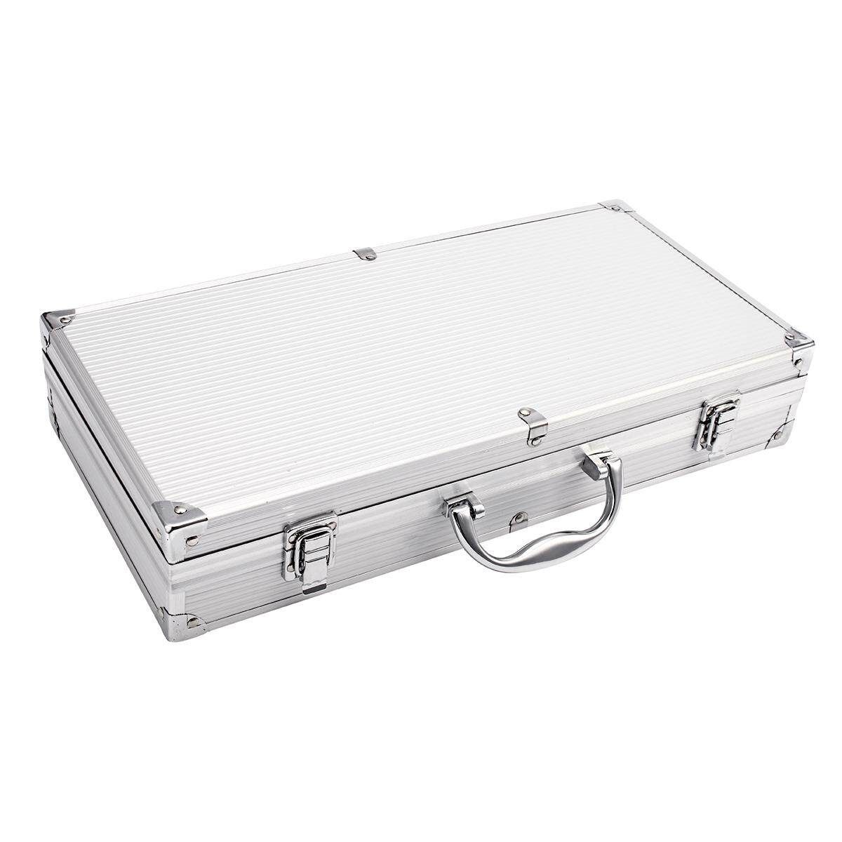 10/18/26 Pcs BBQ/Grilling Tool Set Stainless Steel With Aluminum Storage Case 10 Piece Set