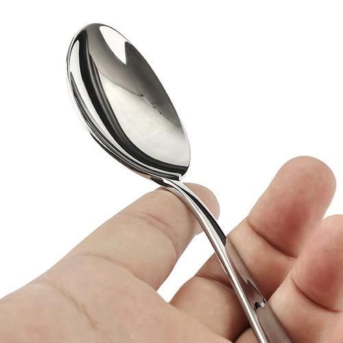 TA1 Titanium Mirror Spoon Polished Minimalist Design Large Size Spoon Outdoor Camping Tableware