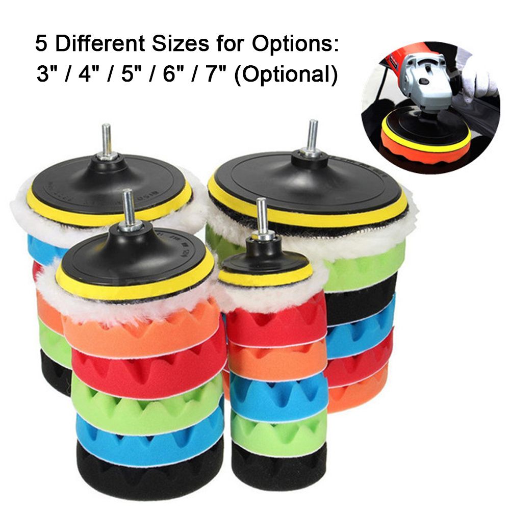 8PCS Car Polishing Pads Waxing Buffing Pad Sponge Kit Set