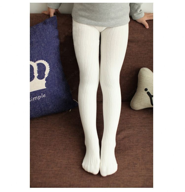 Thick Cotton Long Popsocks White