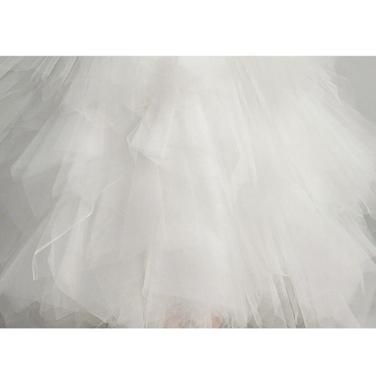 Sleeveless Short Front And Long Back Lace Princess Dress