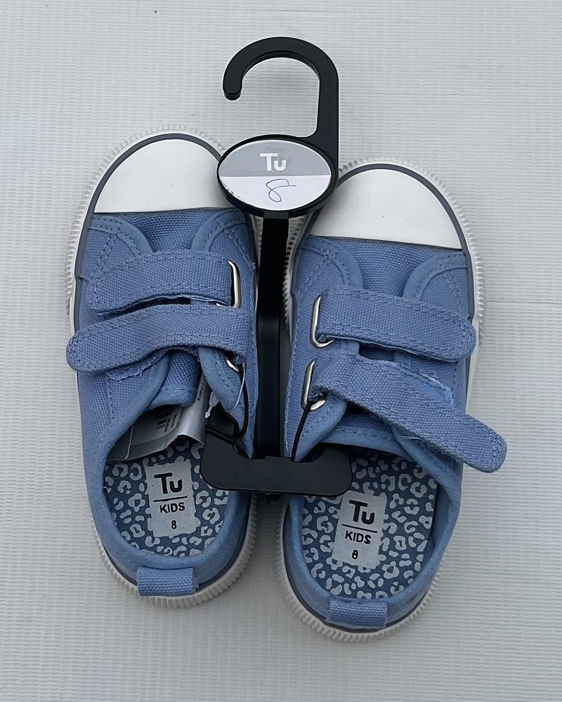 Denim Blue Velcro Boys Sneakers