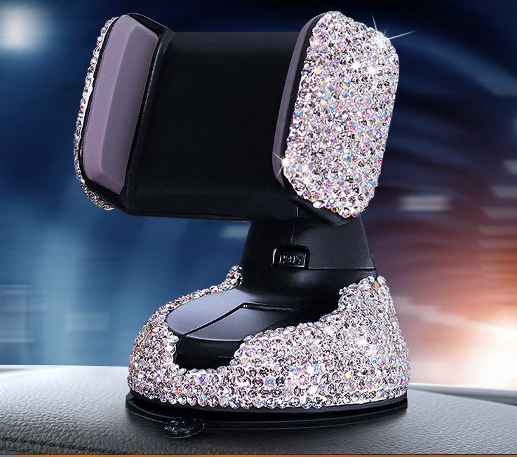 Diamond-studded Car Mobile Phone Holder