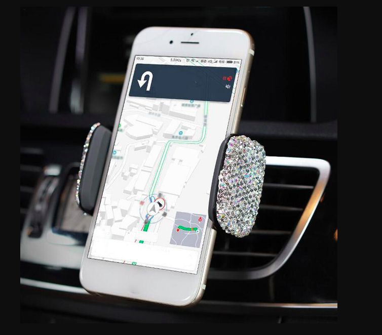 Diamond-studded Car Mobile Phone Holder
