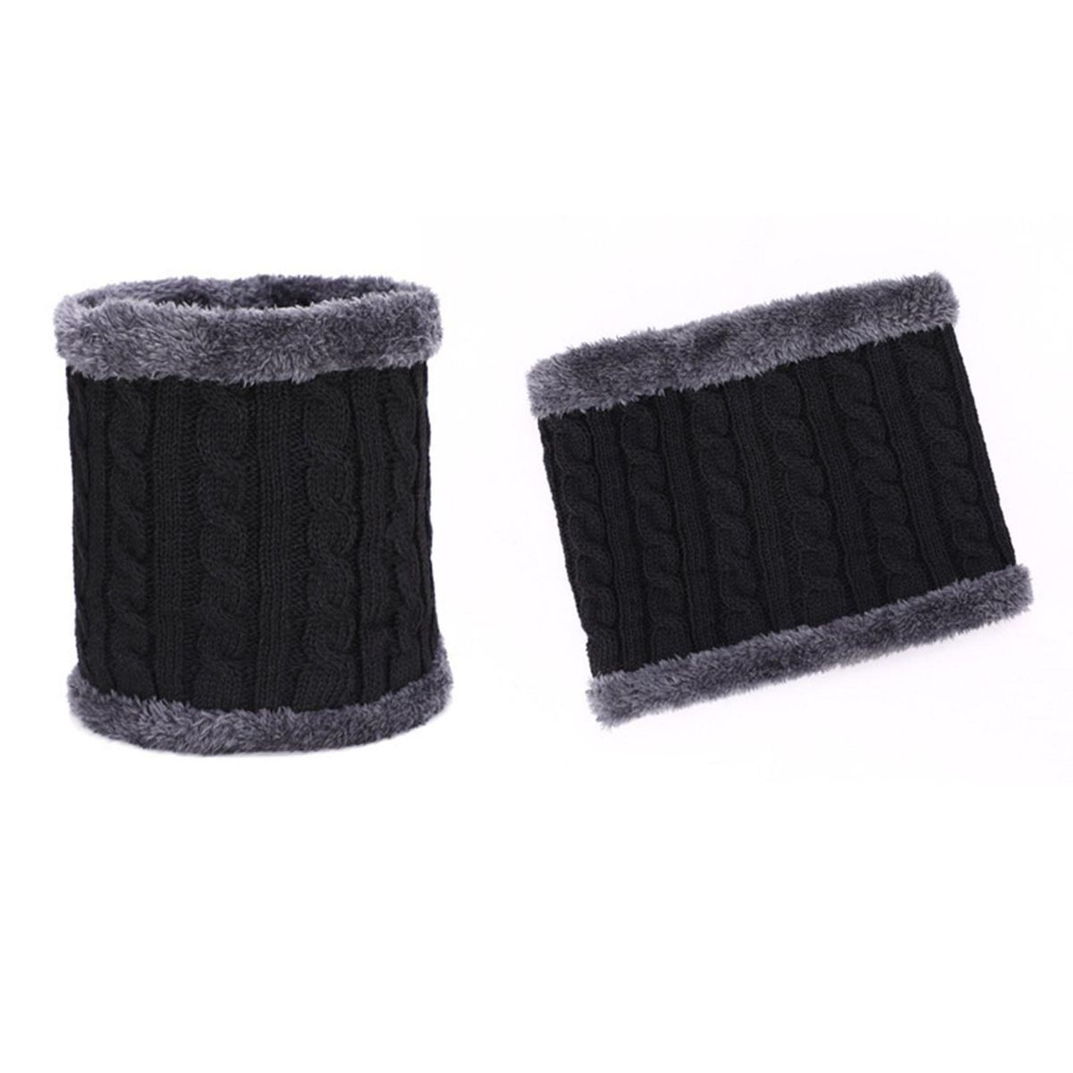 Men Women Neck Wrap Cozyride Versatile Neck Wrap Warm for Outdoor Black