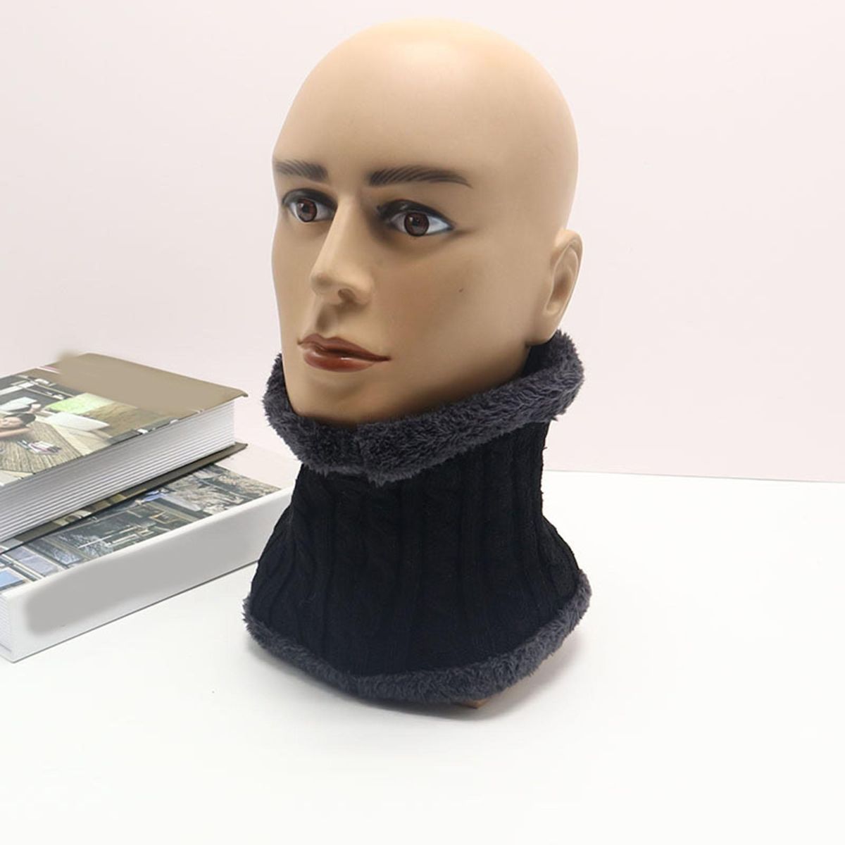 Men Women Neck Wrap Cozyride Versatile Neck Wrap Warm for Outdoor Black