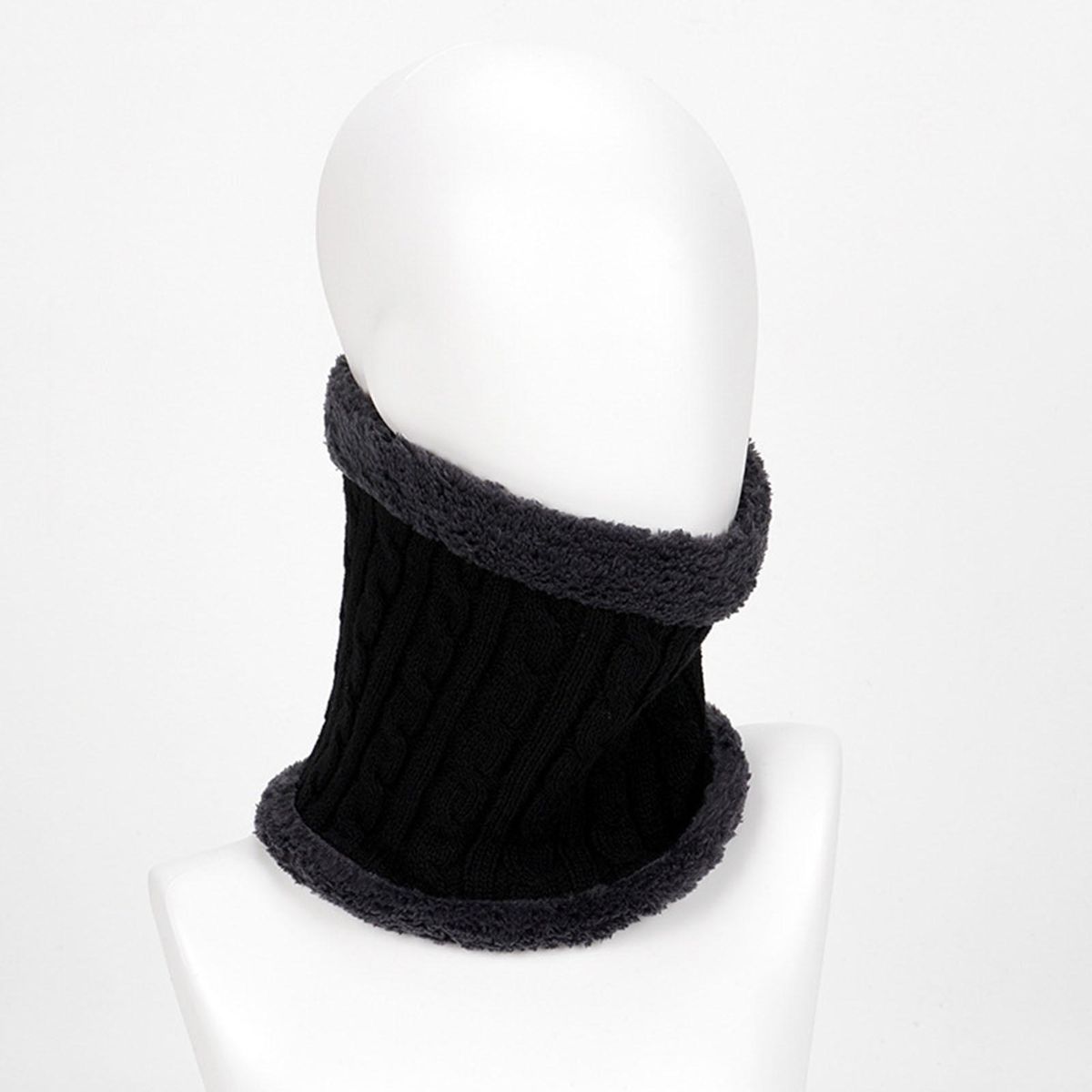Men Women Neck Wrap Cozyride Versatile Neck Wrap Warm for Outdoor Black
